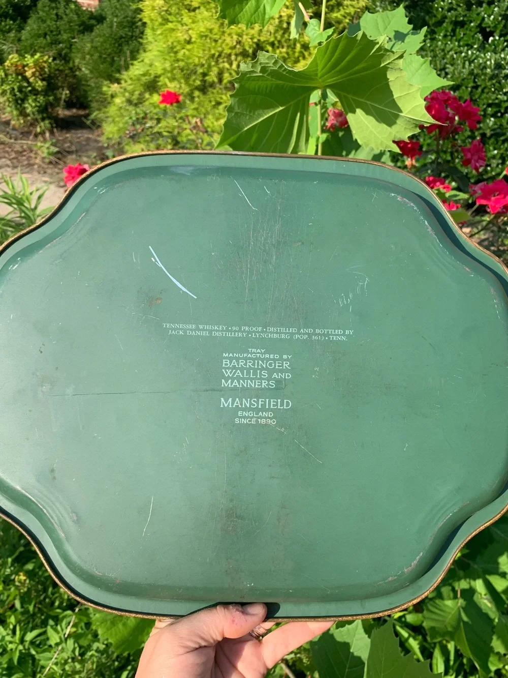 Jack Daniel's Vintage Style Tennessee Whiskey Serving Tray England Barringer